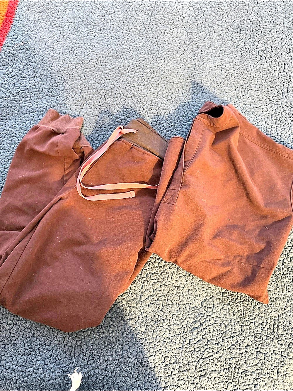 FIGS Technical Collection Technical Pants in Brown Size Xs Like New